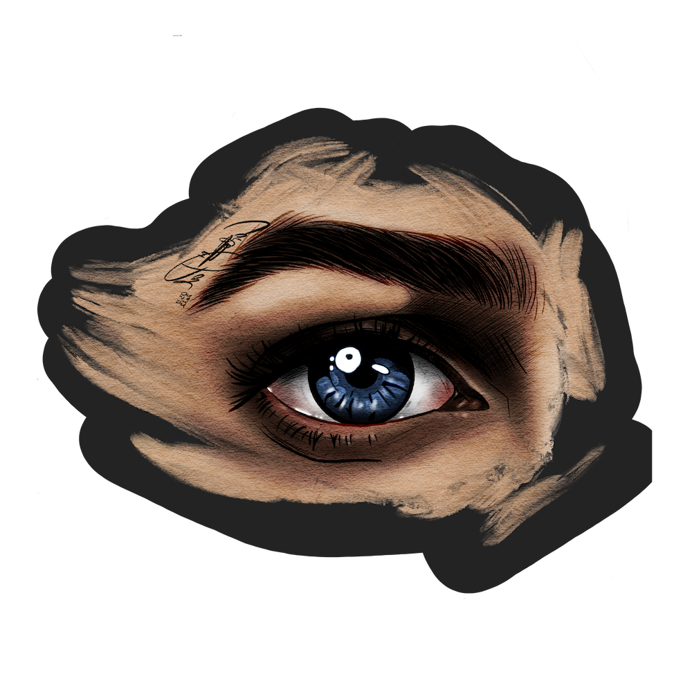 Blue Eyes - Sticker