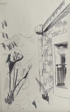 House Priorat balcony