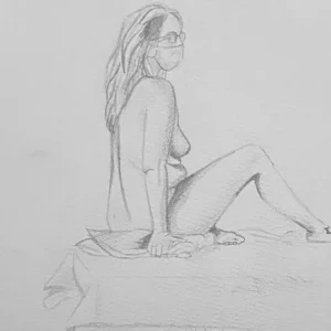 Life Drawing - Flower girl