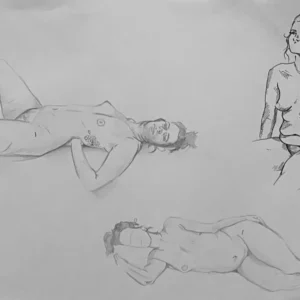 Life Drawing - Flower girl